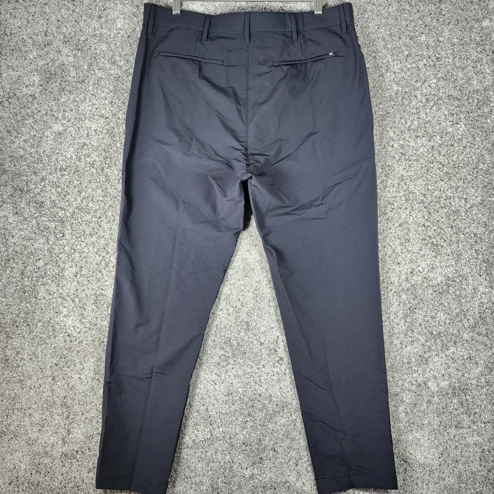 Banana Republic Performance Pants Mens 38x30 Gray Tapered Zip Pockets NWOT